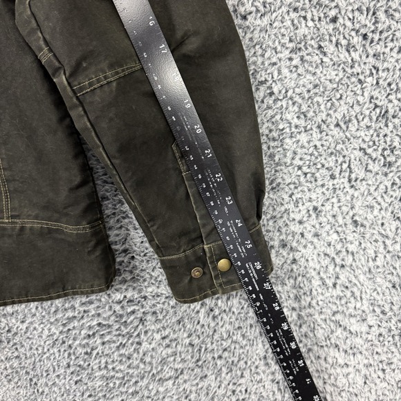 Vintage Kuhl Jacket Mens Large Brown Vintage Patina Dye Canvas Cotton Full Zip - Picture 14 of 14